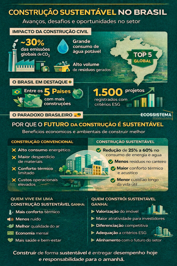Infográfico: Construções sustentáveis no Brasil